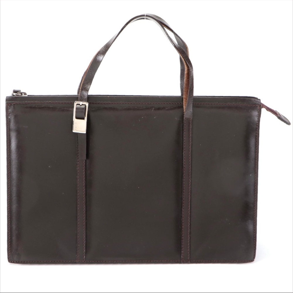 Gucci Small Handbag in Dark Brown Leather